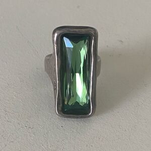UNO de 50 Crystal Statement Ring